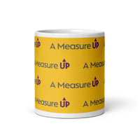 A Measure Up glossy mug